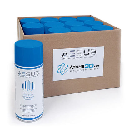 AESUB - Pack de 12 Spray Matifiant 400 ml - Bleu
