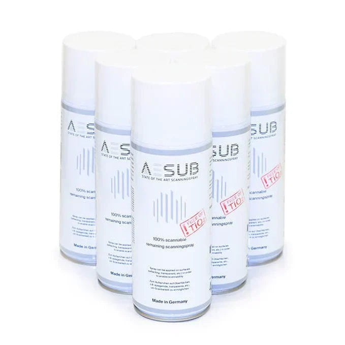 Pack Expert Scanner Raptor + Trépied et plateau tournant + Aesub spray matifiant blanc x6