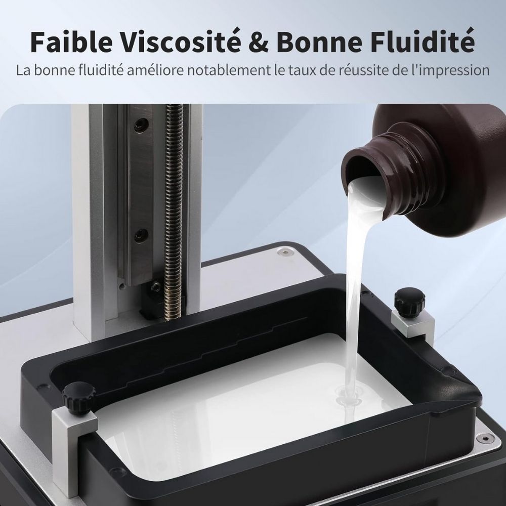 Anycubic - Water Washable Resin + - Blanc (White) - 1 kg