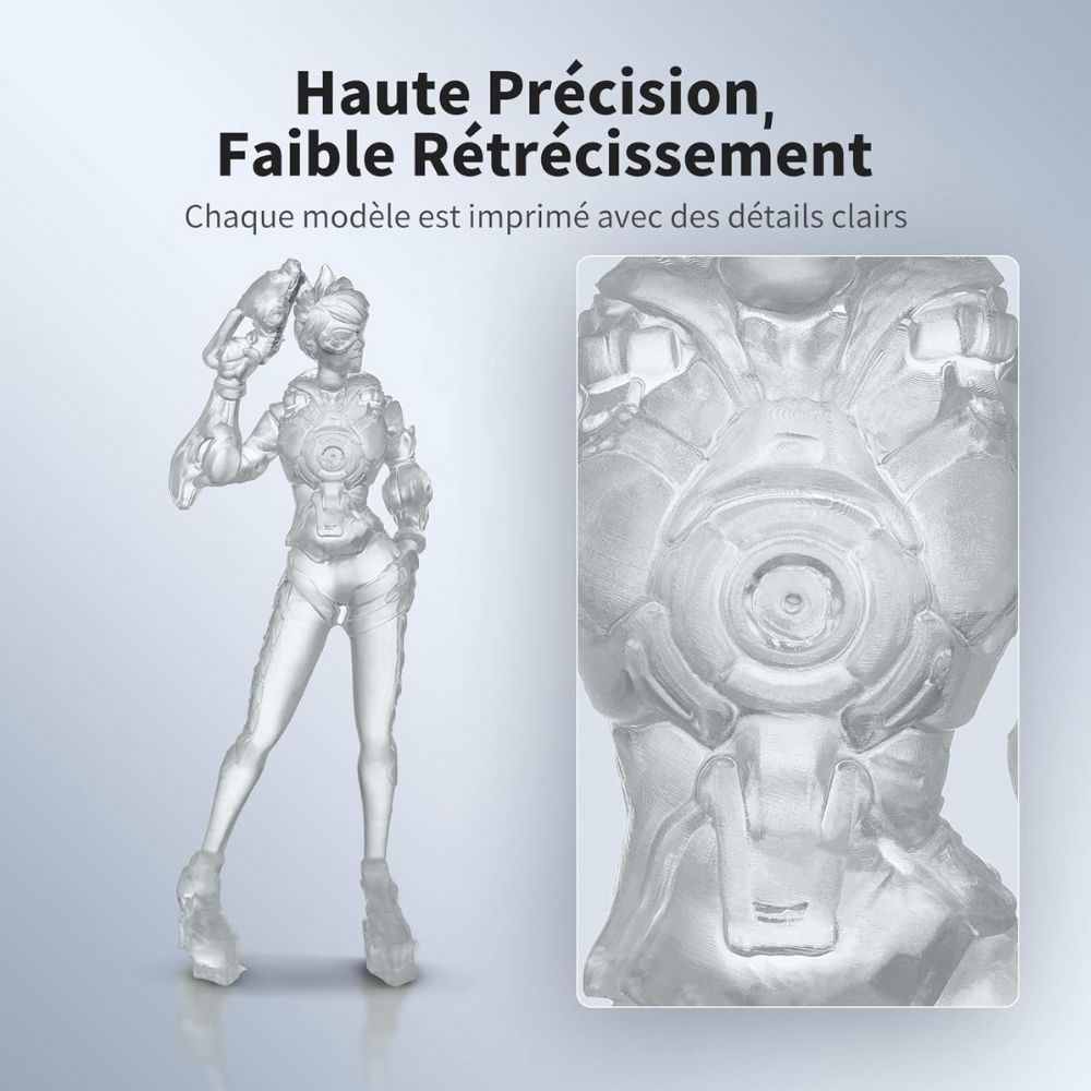 Anycubic - Water Washable Resin + - Transparent (Clear) - 1 kg