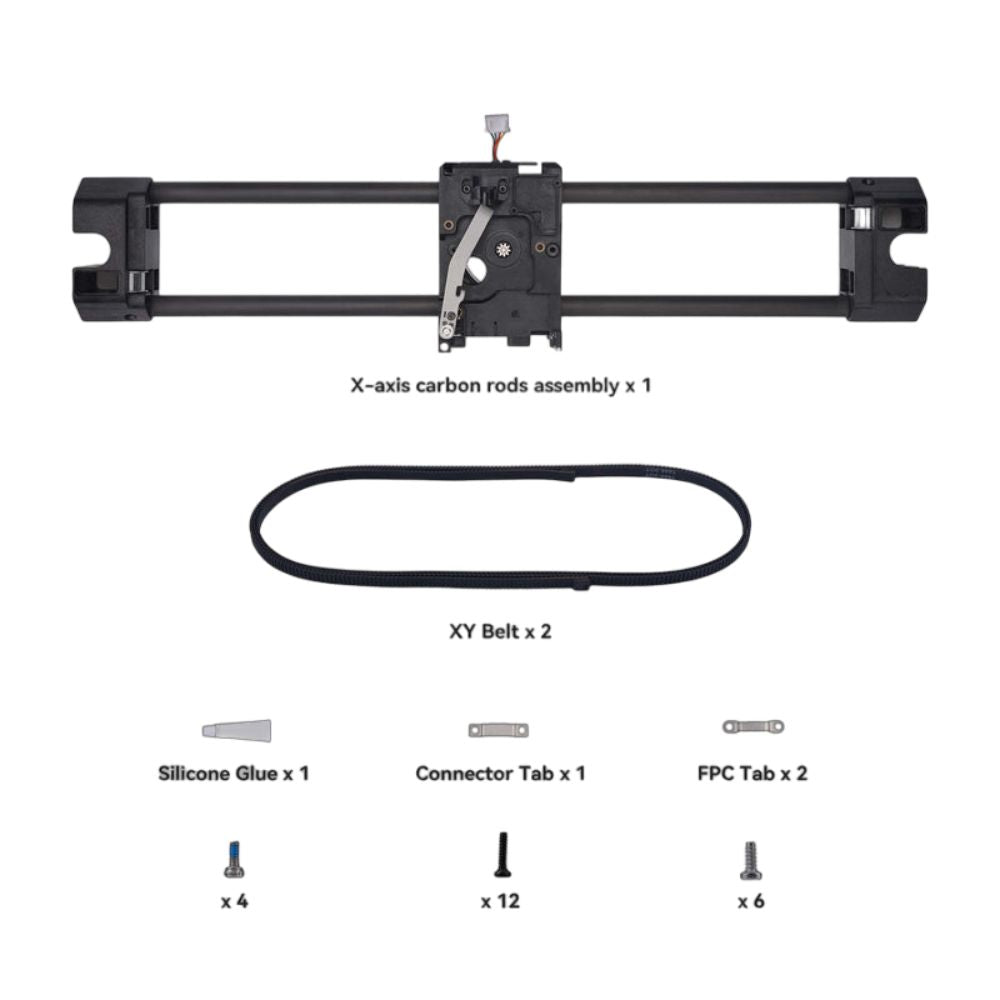Bambu Lab composition X-Axis Carbon Rods Assembly