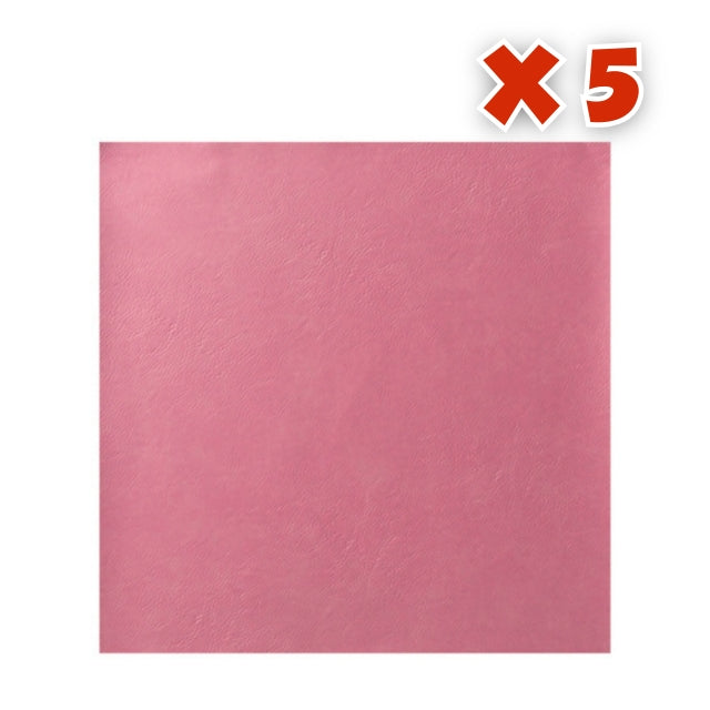 Craft Express - 5 Feuilles de Cuir Laserables - 30,5 x 30,5 cm - Rose