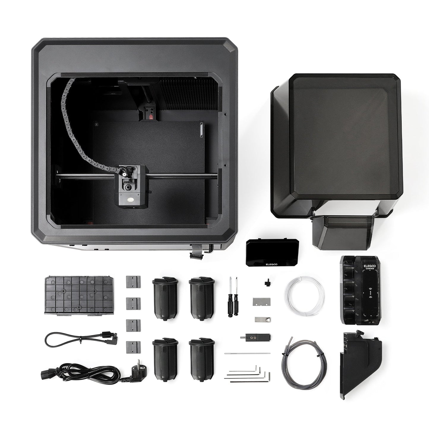 Elegoo - Mega Pack Centauri Carbon 2 Combo - Imprimante 3D avec Multicolore CC2 + CANVAS