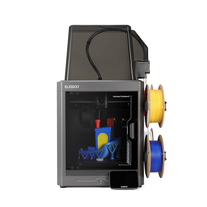 Elegoo - Mini Factory Centauri Carbon 2 Combo - Imprimante 3D avec Multicolore CC2 + CANVAS