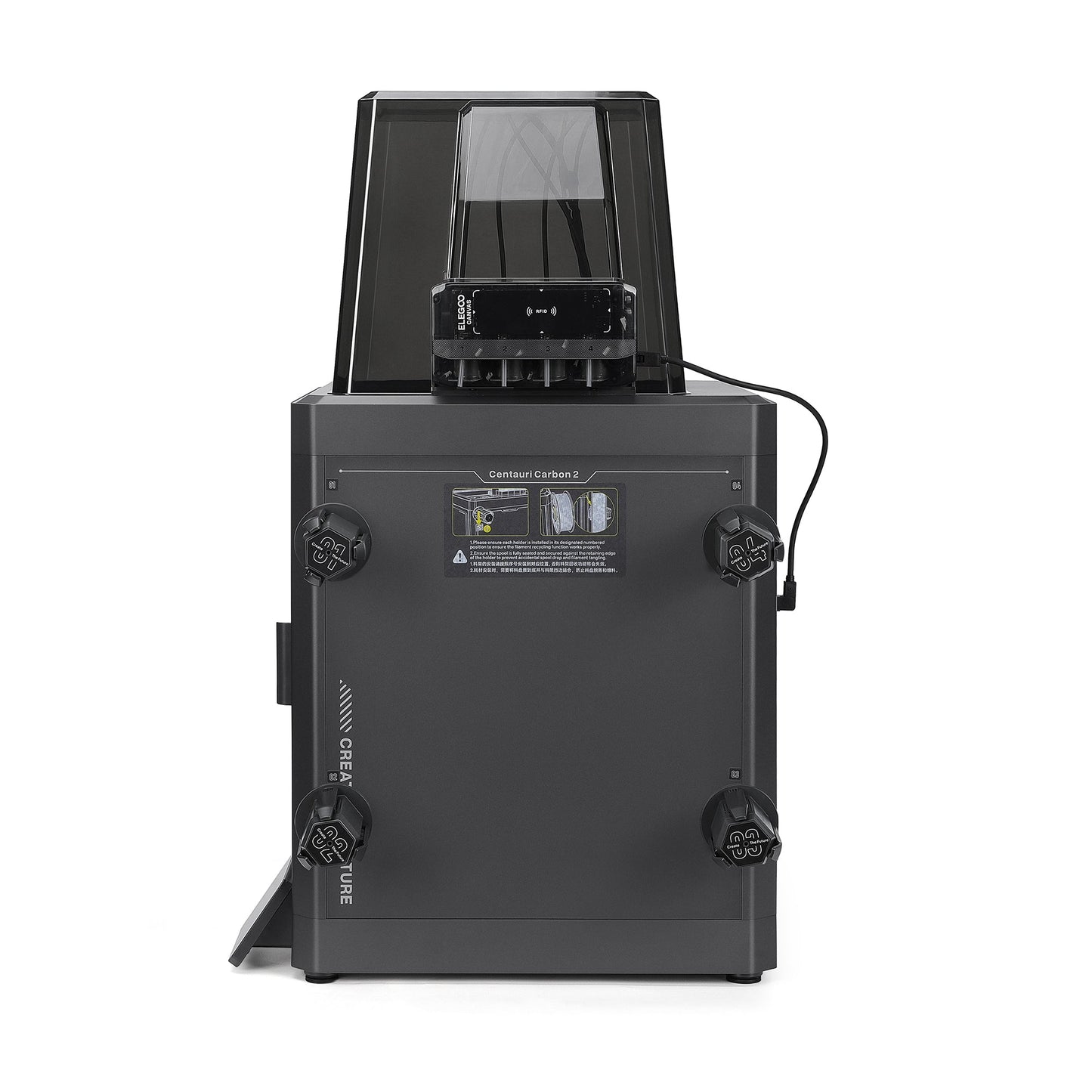 Elegoo - Mini Factory Centauri Carbon 2 Combo - Imprimante 3D avec Multicolore CC2 + CANVAS