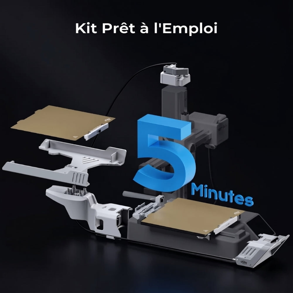 Pack Chitu Systems - PlateCycler C1M avec 4 Plateaux PEI Texturés Supplémentaires