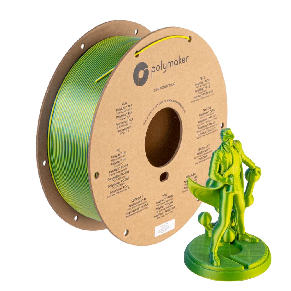 Polymaker - Polylite PLA 1.75 mm - Chameleon Silk Yellow-Blue 1kg