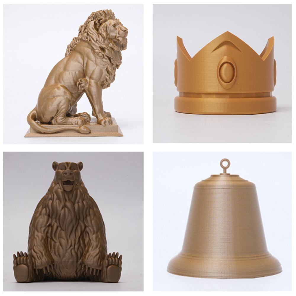 Exemples de print de ePLA eSun Metal 