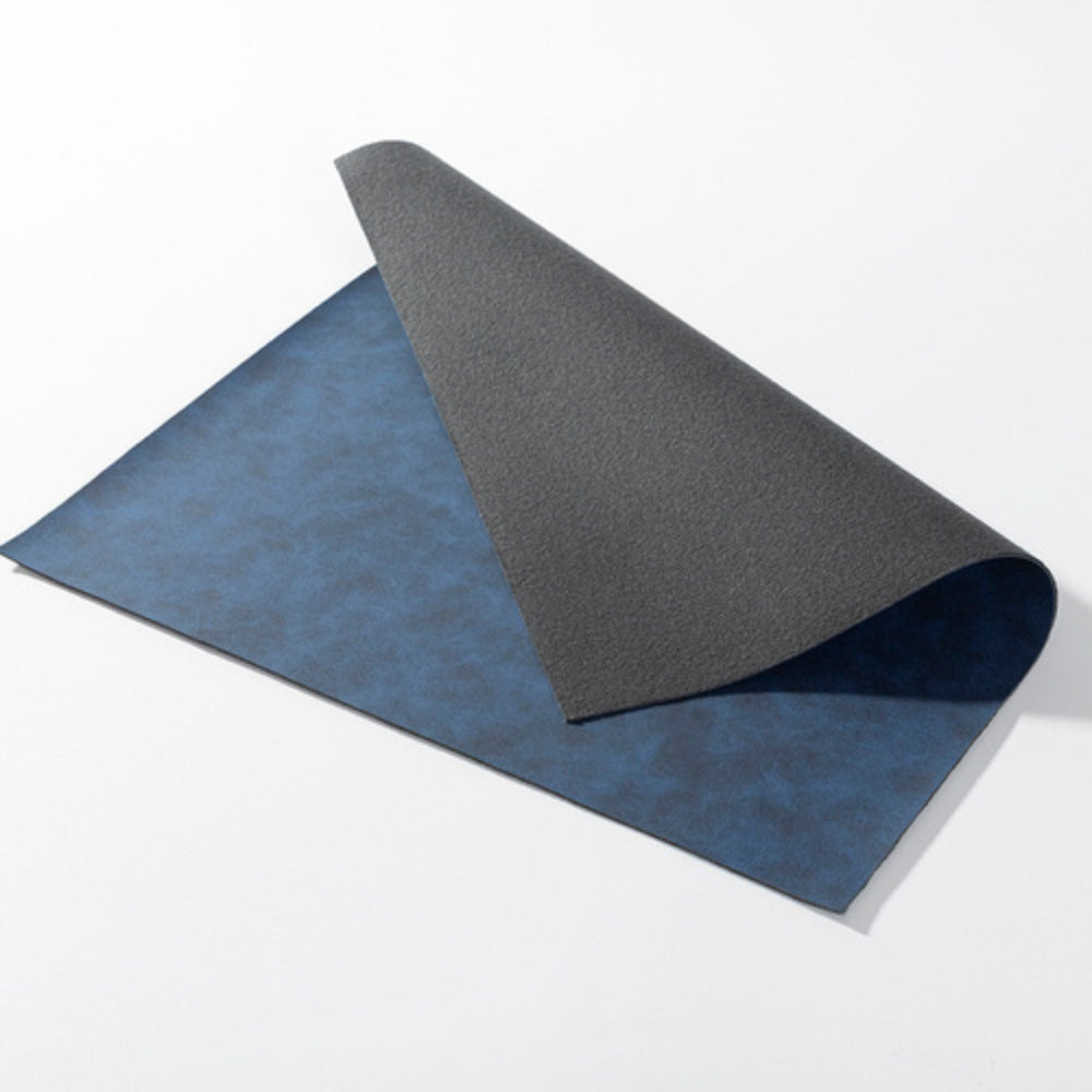 Craft Express - Feuille de Cuir Laserable - 30,5 x 30,5 cm - Bleu/Argent