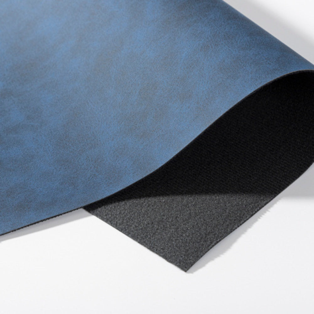 Craft Express - Feuille de Cuir Laserable - 30,5 x 30,5 cm - Bleu/Argent