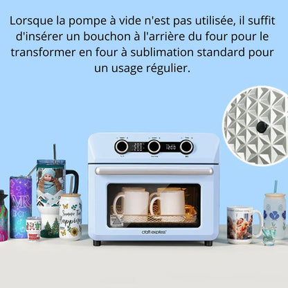 Craft Express -  Plateau et Pompe à Vide pour four à sublimation