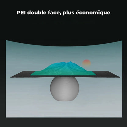 Creality Hi - Plateau d’impression PEI Noir Double Face Texturé - 280 x 265 mm
