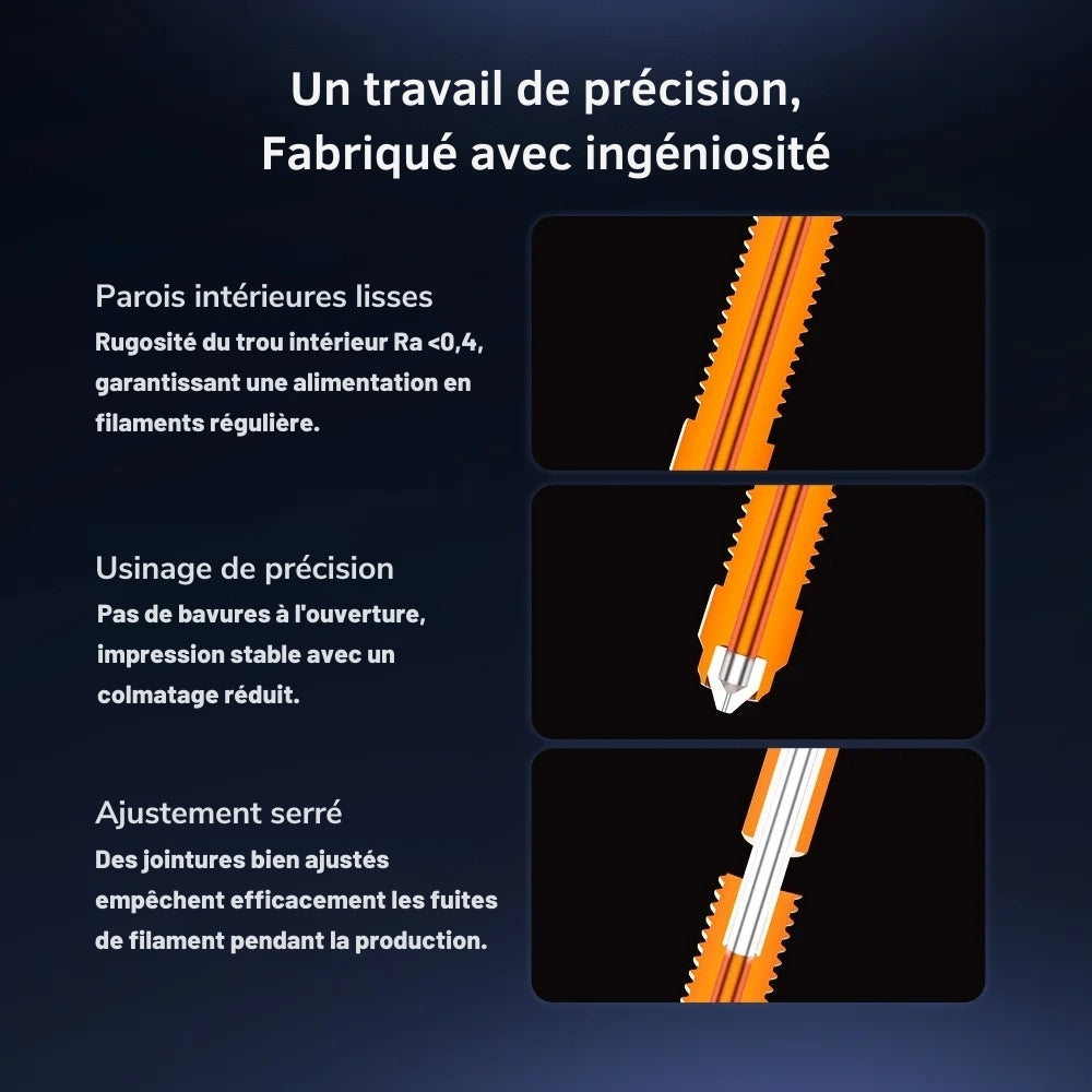 Creality - K2 Plus - Kit Tête de Chauffe en céramique avec Buse (Ceramic Heating Block Kit)