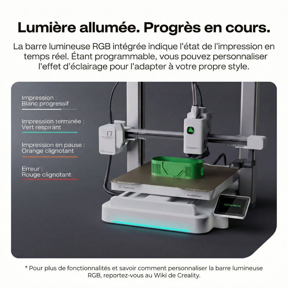 Pack Starter - Creality SPARKX i7 Color Combo avec Bobine Panchroma Offerte