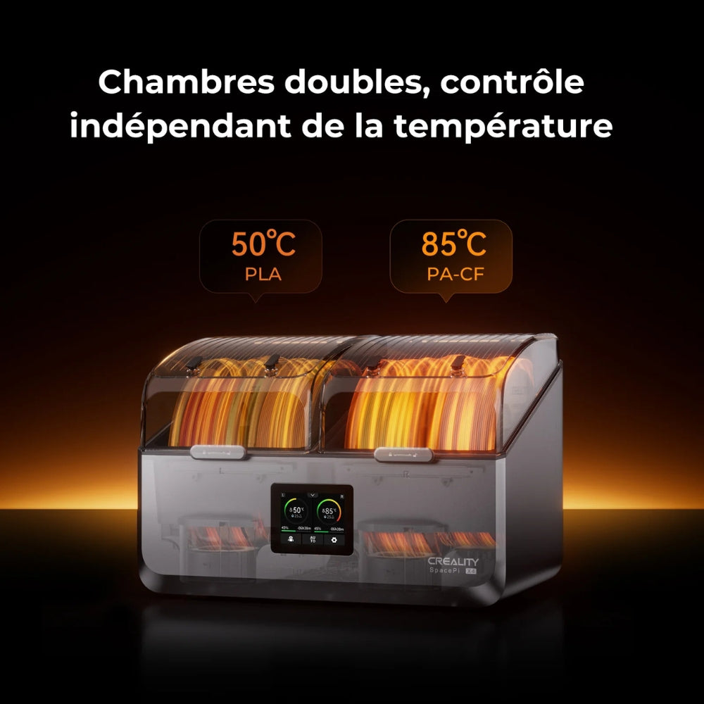 Creality - SpacePi X4 - Boîte de séchage 4 Bobines