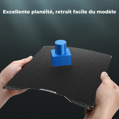 Creality Hi - Plateau d’impression PEI Noir Double Face Texturé - 280 x 265 mm