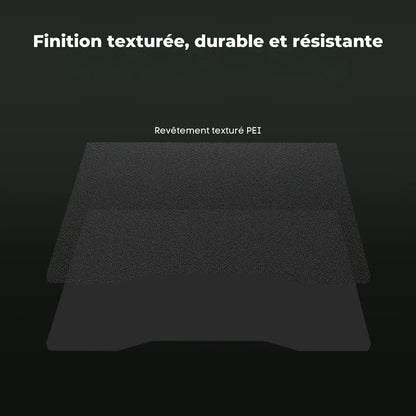 Creality Hi - Plateau d’impression PEI Noir Double Face Texturé - 280 x 265 mm