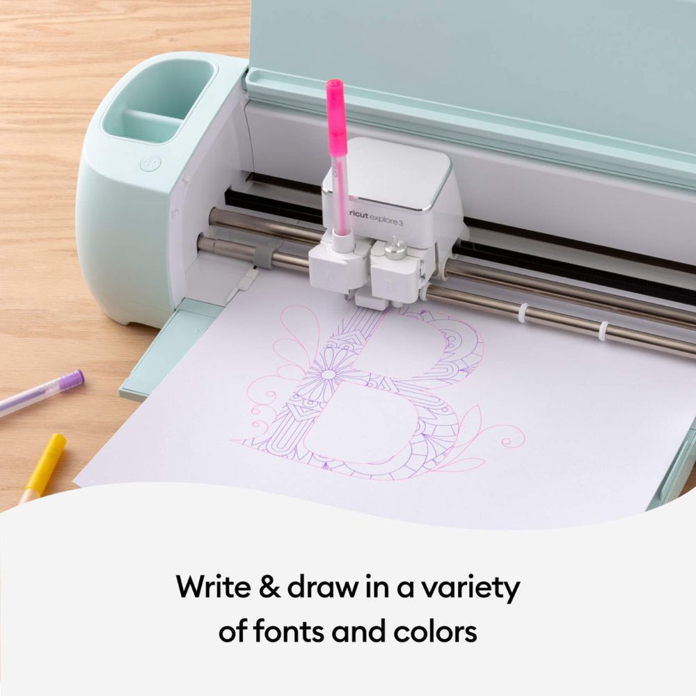 Cricut -  10 Stylos Gel à Paillettes Arc-en-ciel - 0,8 mm