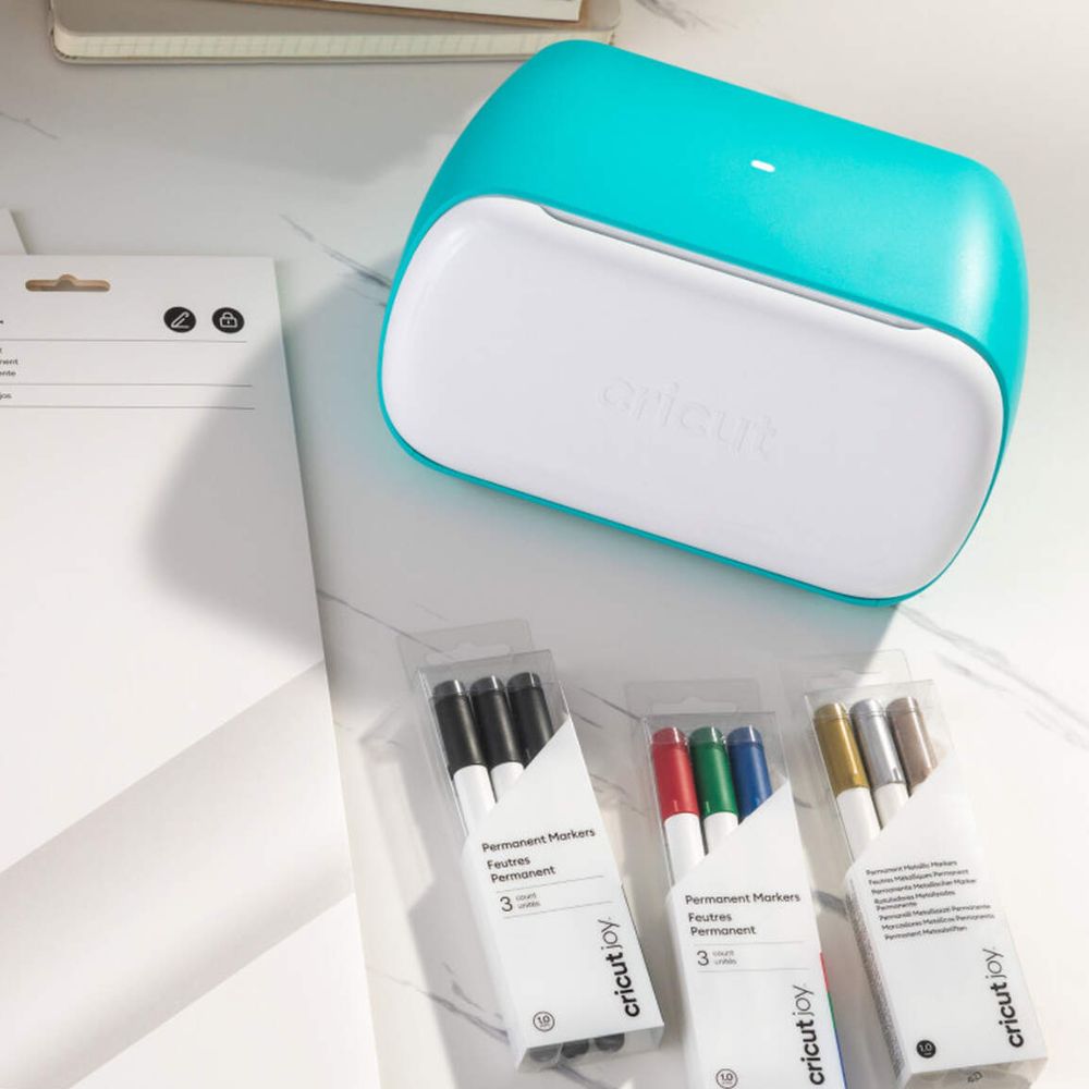 Cricut - Joy - Marqueurs métalliques permanents - Or/Argent/Cuivre (Gold/Silver/Copper) - 3 pièces