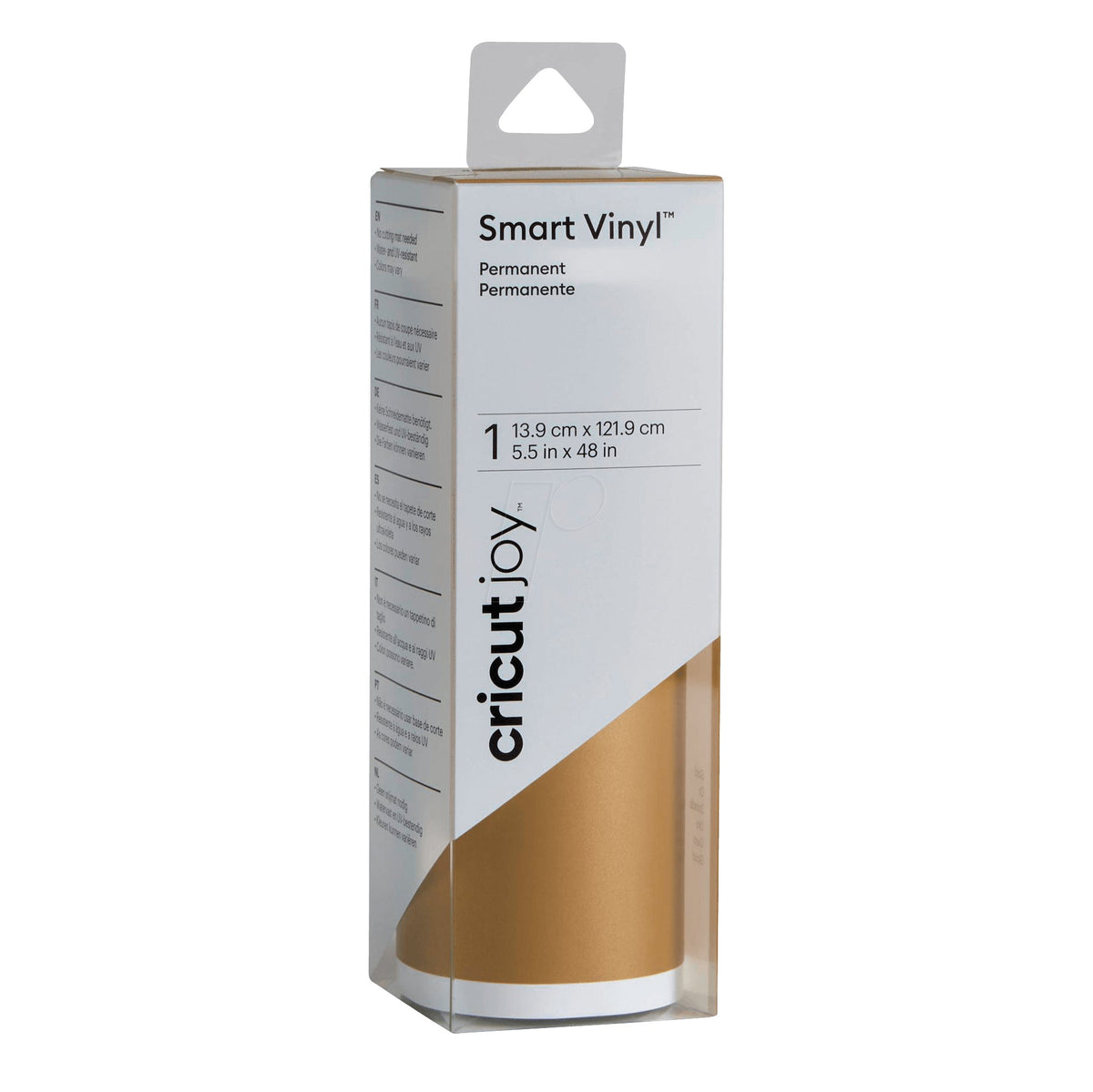 Cricut - Joy - Smart Vinyl - Vinyle Permanent Doré (14x122 cm)