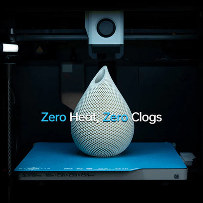 BIQU - Plateau d'impression CryoGrip Pro pour Kobra 3 - Bleu glacé lisse (Glacier Fine Textures) - 250 x 250 mm