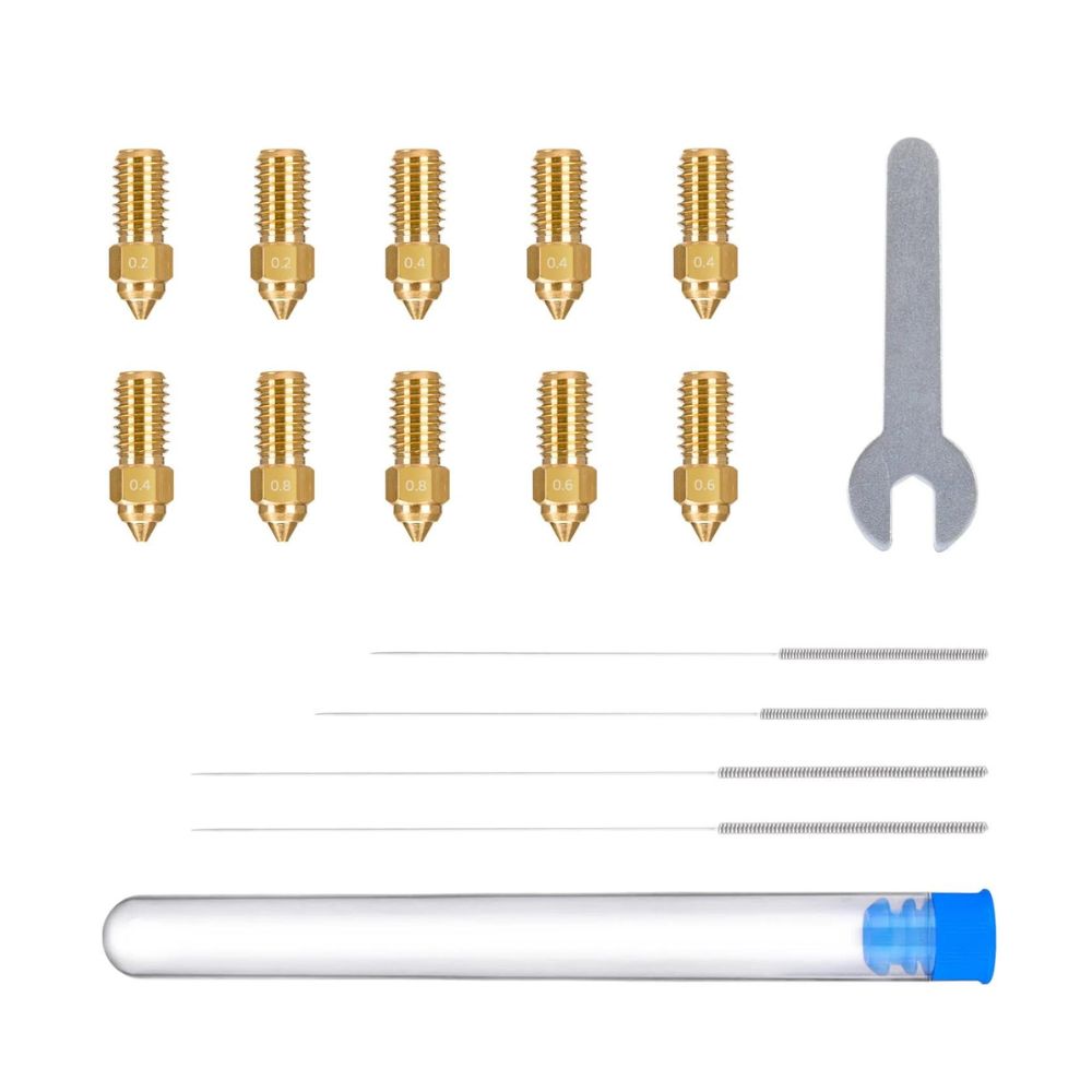 Elegoo - Neptune 4/4 Pro - Kit Multi Diamètre - Buse Laiton officielle (Brass Nozzle)