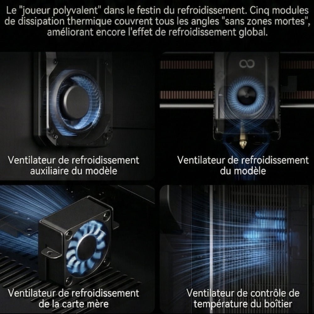 Elegoo - Mini Factory Centauri Carbon 2 Combo - Imprimante 3D avec Multicolore CC2 + CANVAS