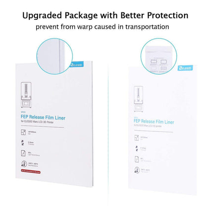 Elegoo - 5pcs/kit Film FEP pour Mars & Mars Pro 2/ Mars 2 & Mars 2 Pro  (200x140mm)