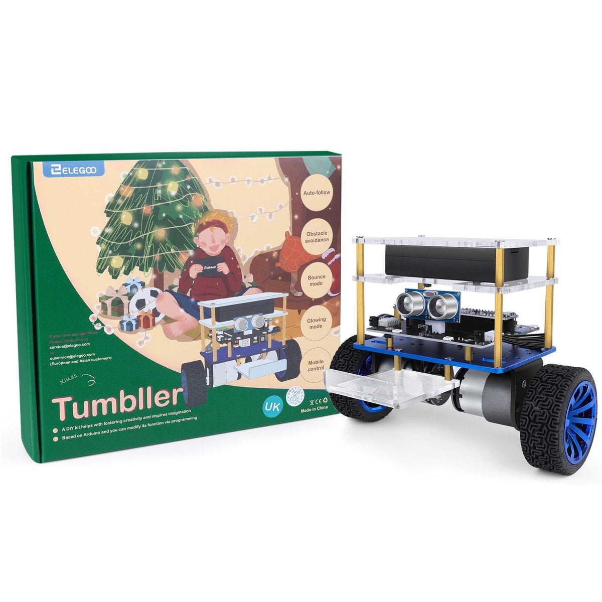 ELEGOO - Kit Robot Auto-Equilibrant (Tumbller Self-Balancing Robot Car Kit)