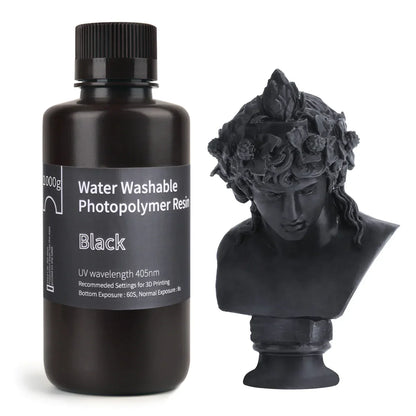 ELEGOO - Résine Water Washable - Noir (Black) - 1 kg