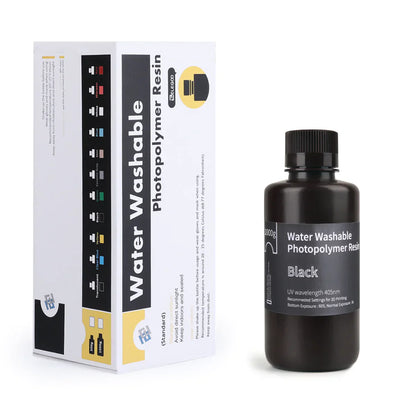 Pack ELEGOO - 3x Résine Water Washable - Noir (Black) - 1 kg