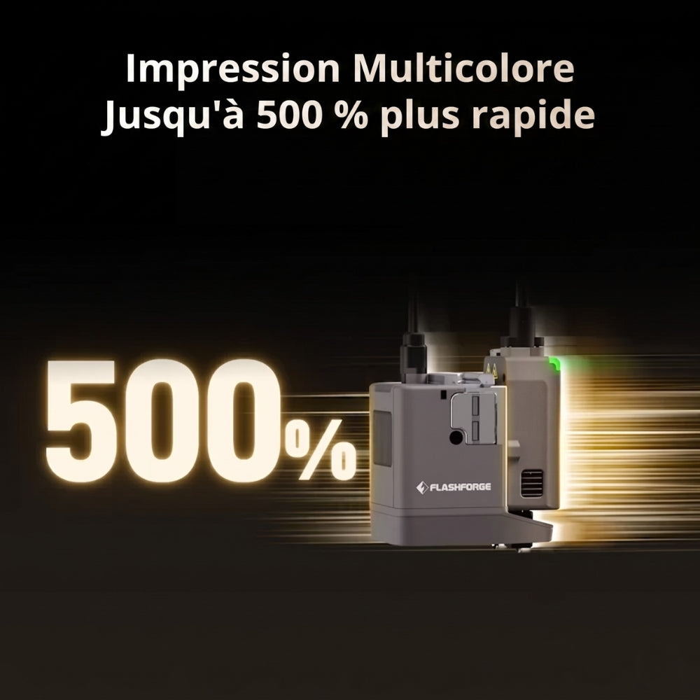 Flashforge - Creator 5 Pro - Imprimante 3D Fermée Multi-Couleurs à 4 Têtes d'Impression