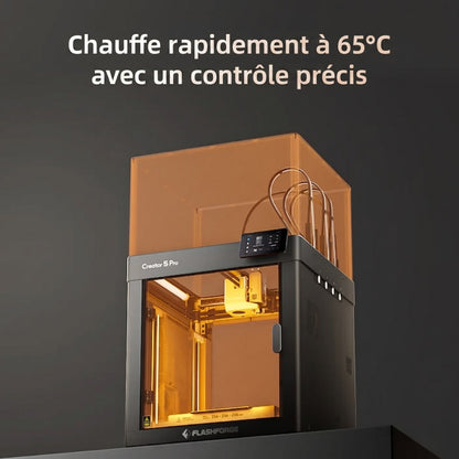Flashforge - Creator 5 Pro - Imprimante 3D Fermée Multi-Couleurs à 4 Têtes d'Impression