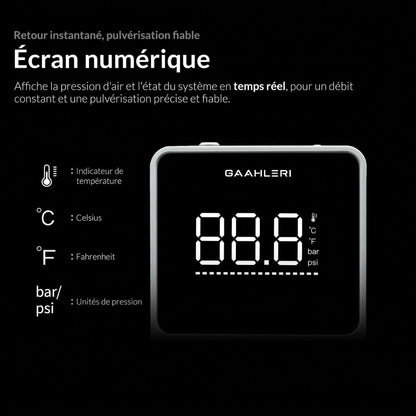 Gaahleri - Turbox Mini - Compresseur d'Air pour Aérographe (Air Compressor)