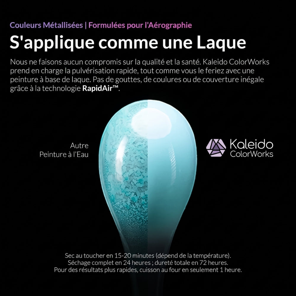 Kaleido ColorWorks - Gloss/Metal - Gris Métallisé (KM002 Gun Metall) - 20ml