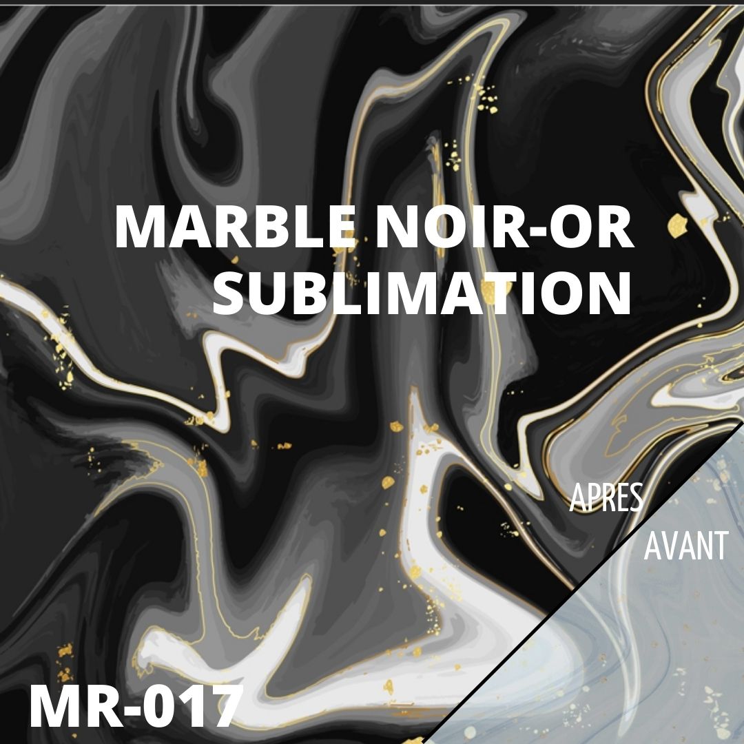 feuille 30x30 cm atome3d sublimation  infusible ink noir or