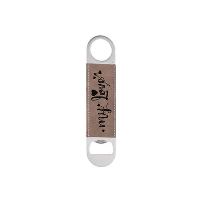 MissKraft -  Décapsuleur Cuir PU - 40 x 177 mm