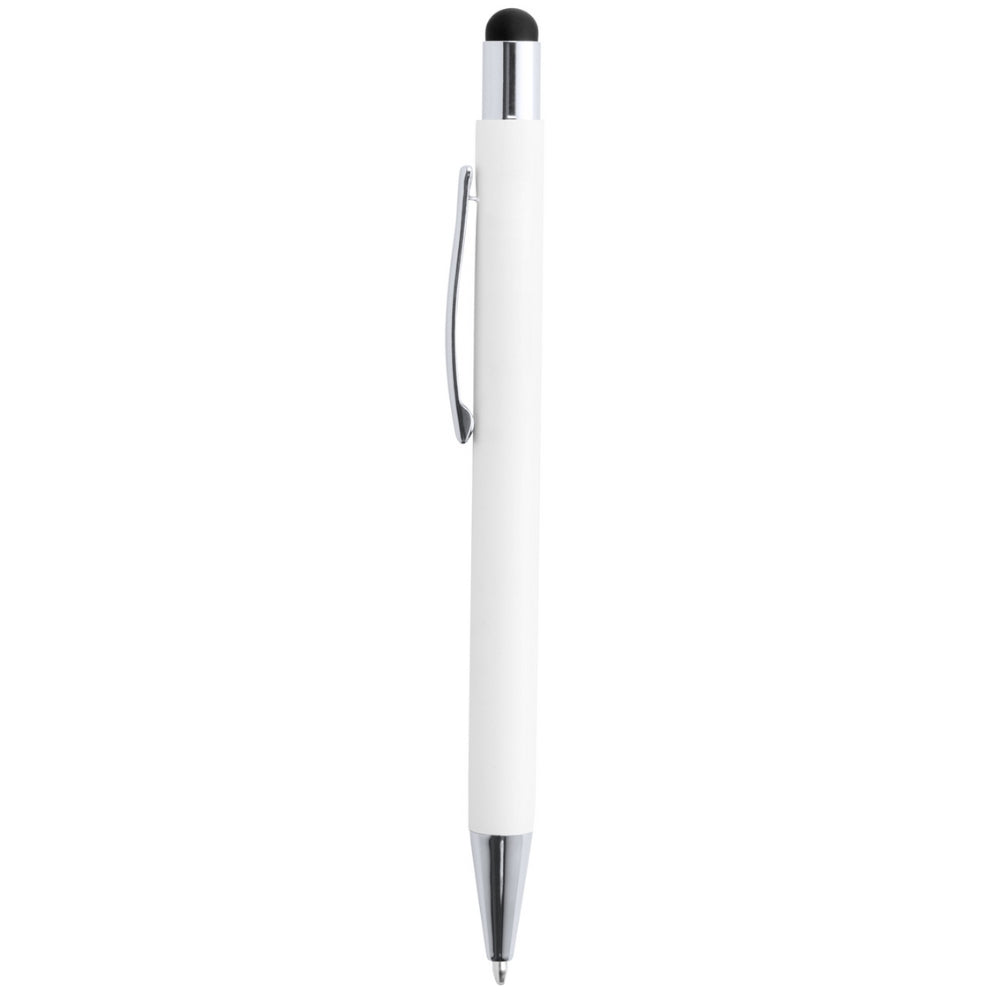 MissKraft -  5 Stylos à bille à graver Wirly Blanc embout Noir