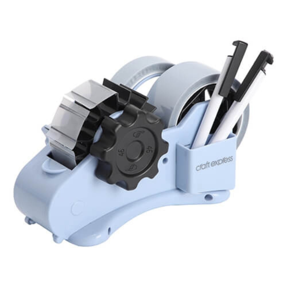 MissKraft - Distributeur scotch - 4 en 1 - Bleu Clair
