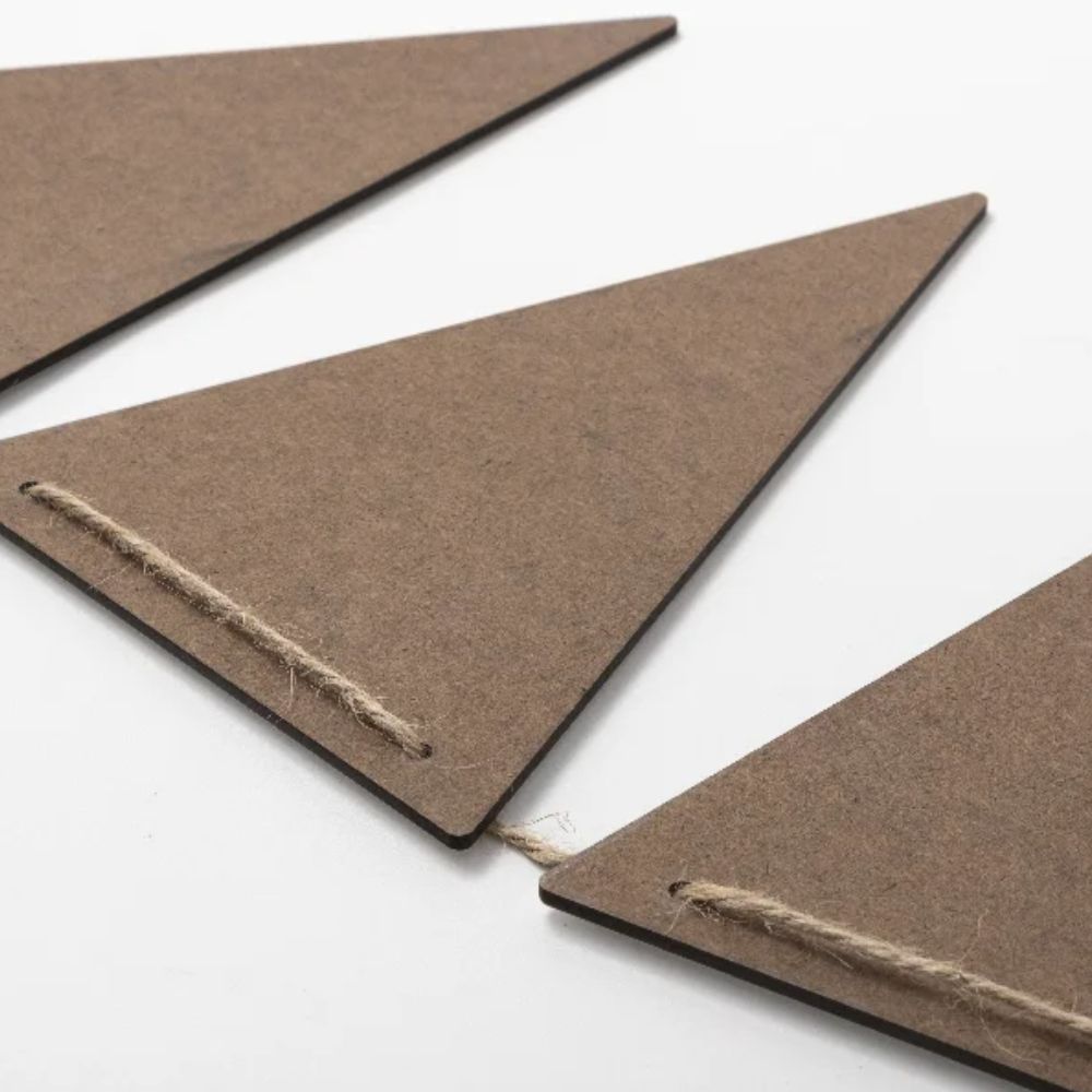 MissKraft - Sublimation - Bannière de Fanions Triangles - 14 x 20 cm