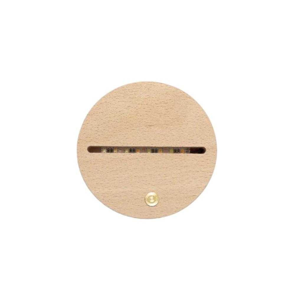 MissKraft - Sublimation - Base Rechargeable LED Ronde - 3 couleurs