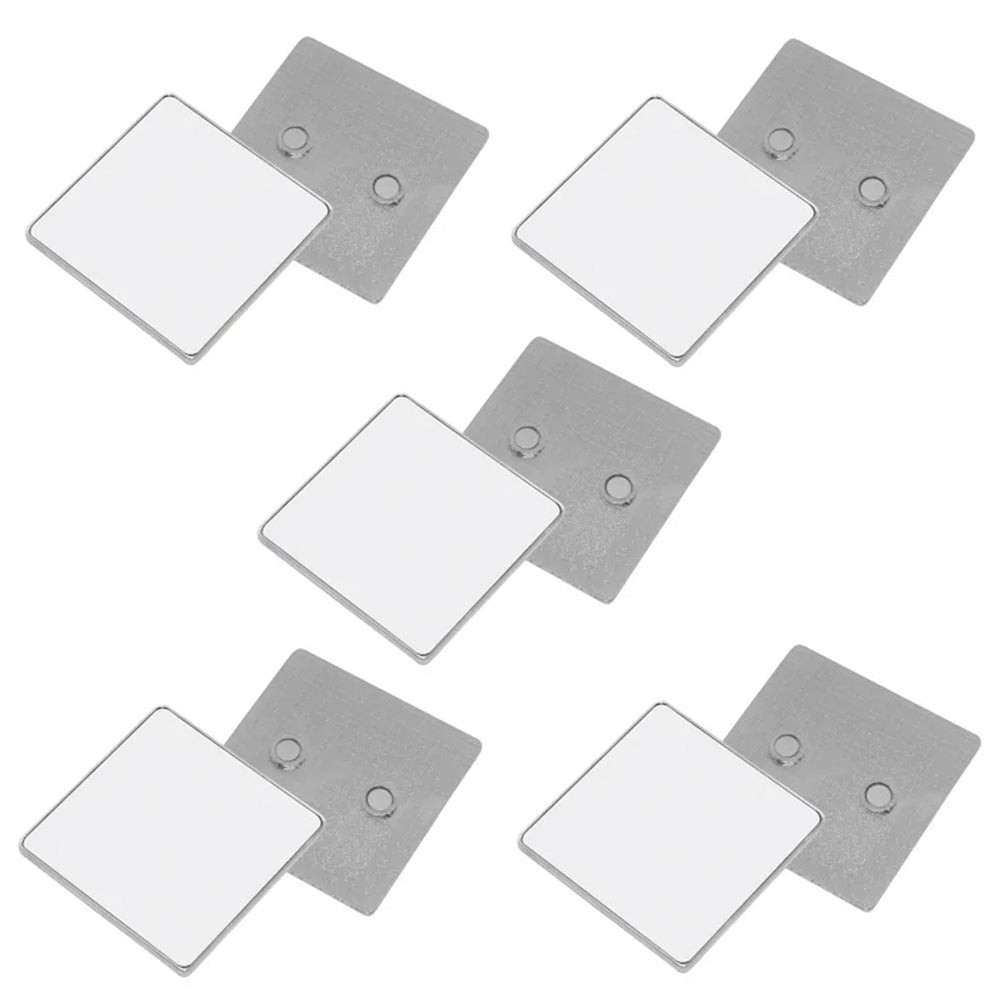 Craft Express- Sublimation - Lot de 5 Magnets en Métal Carré - 5,5 x 5,8 cm