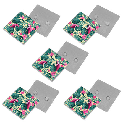 Craft Express- Sublimation - Lot de 5 Magnets en Métal Carré - 5,5 x 5,8 cm