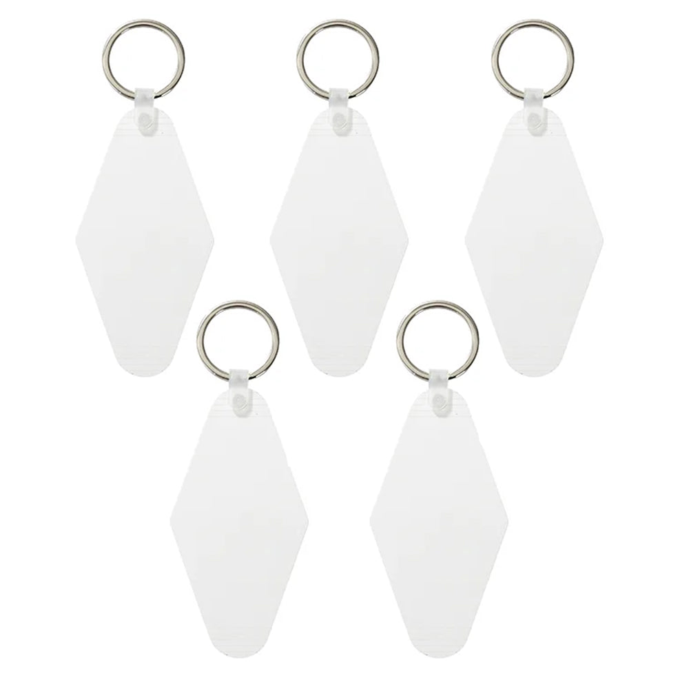 MissKraft - Sublimation - Lot de 5 Porte-clefs Diamant - 4,5 x 9 cm