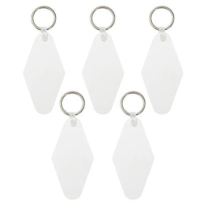 MissKraft - Sublimation - Lot de 5 Porte-clefs Diamant - 4,5 x 9 cm