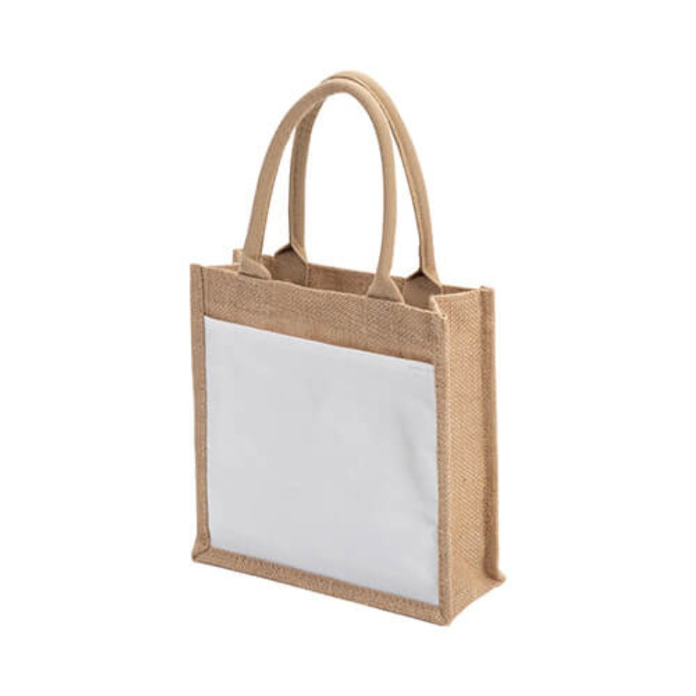 MissKraft - Sublimation - Tote Bag en Jute - 25 x 25 x 10 cm