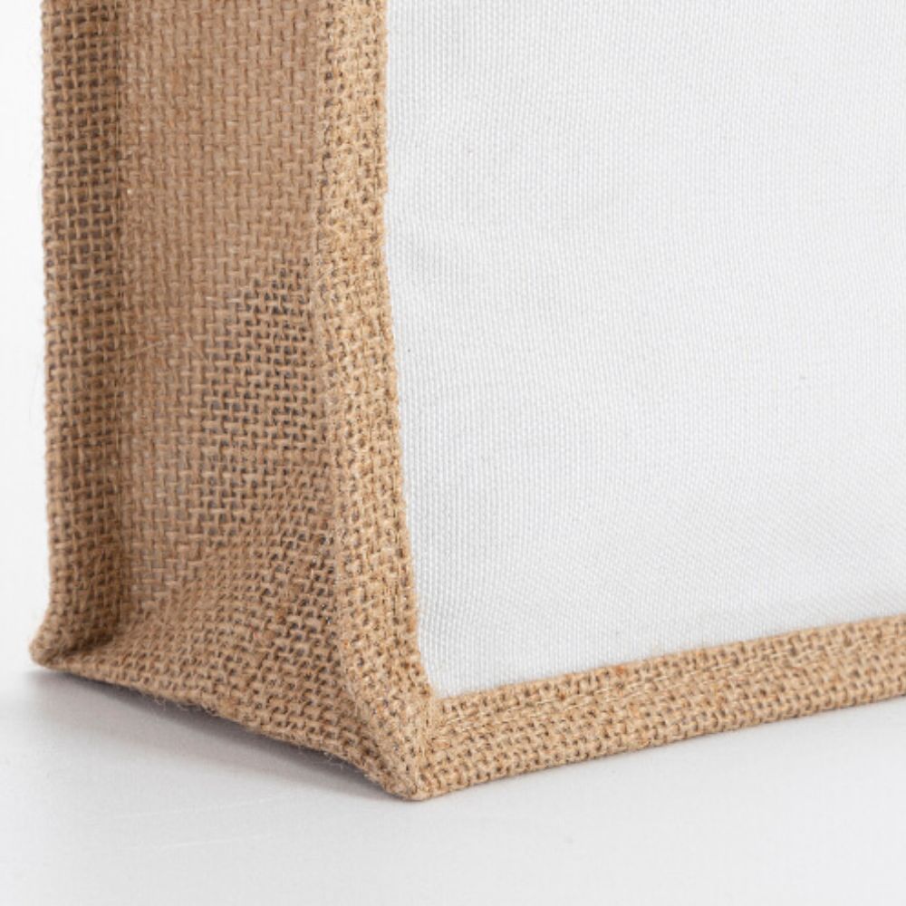 MissKraft - Sublimation - Tote Bag en Jute - 25 x 25 x 10 cm