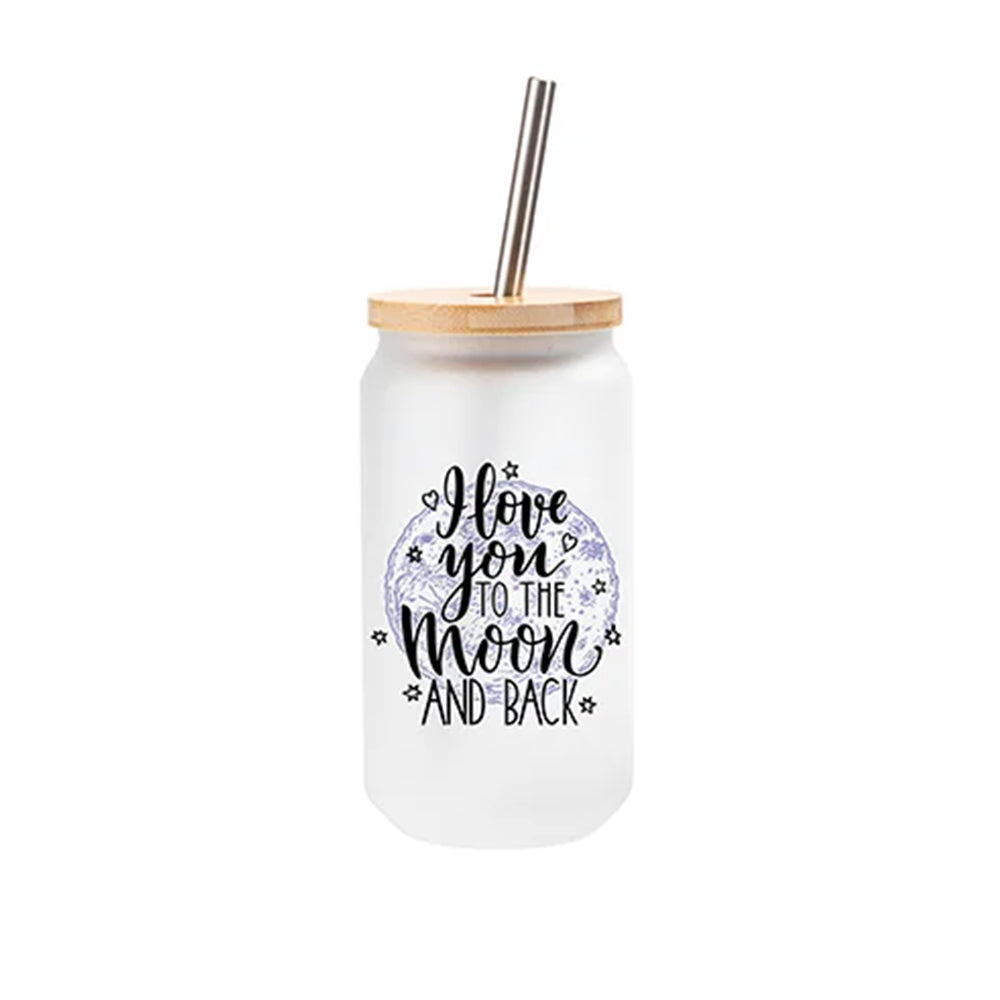 MissKraft_Sublimation_Verre_Givre_avec_Paille_et_Couvercle_Bambou_Transparent_400_ml - sublimé