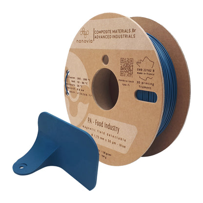 Nanovia - PA Food Industry - Filament pour Industrie Agroalimentaire - Bleu (Blue) - 1,75 mm - 500 g