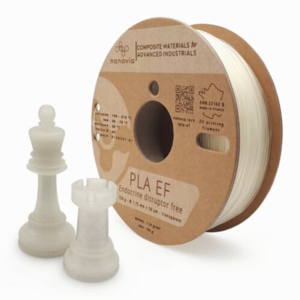 Nanovia - PLA EF (SPE et contact alimentaire) - Natif - 1,75 mm - 750 g